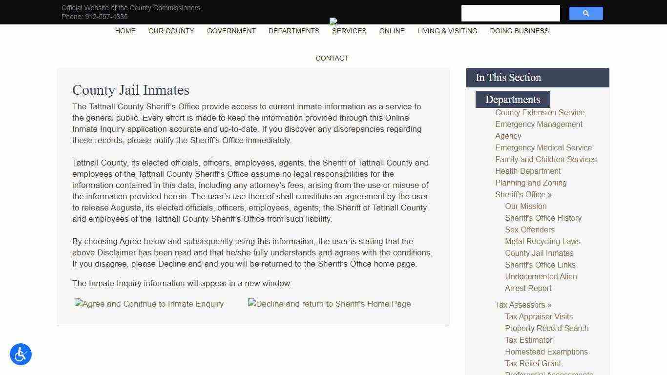 County Jail Inmates - Tattnall County, GA