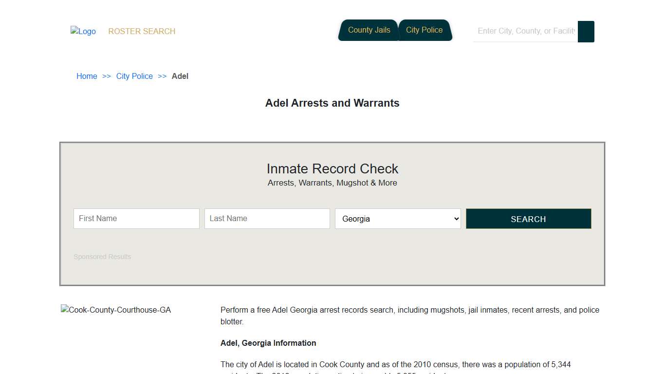 Adel Arrests and Warrants | Georgia Jail Inmate Search